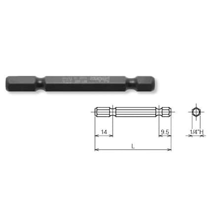 Ko-Ken Bit 1/4" For BD042E 60mm 1/4 Hex Drive BIT-60E
